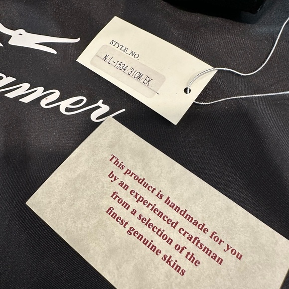 Eileen Kramer Leather and Python Handbag Purse, NWOT - Picture 9 of 14